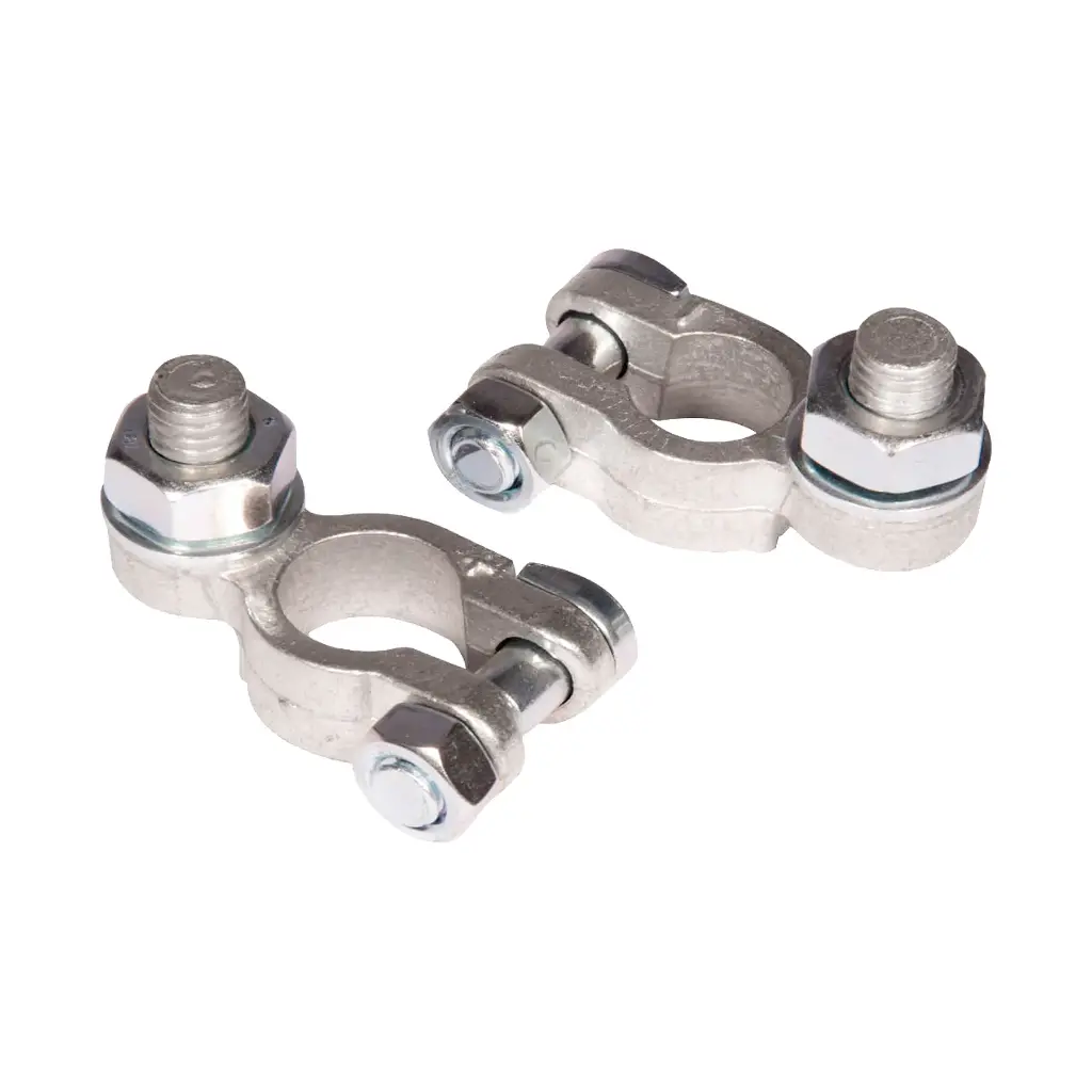 Battery positive and negative terminals