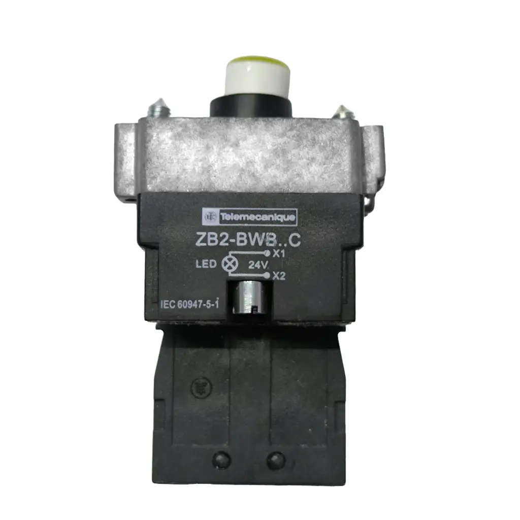 BOTON PULSADOR ZB2-BWB51C AMARILLO