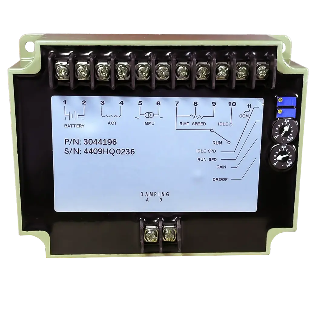 Régulateur de vitesse 3044196 Normalement Fermé (NF) CUMMINS SERIE N sous  300KW