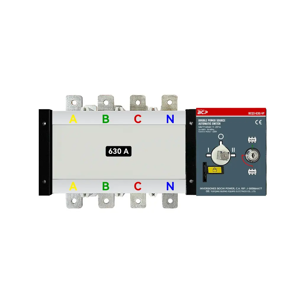 Automatic Transfer Switch ATS BCQ3-630/630A 220V/4P