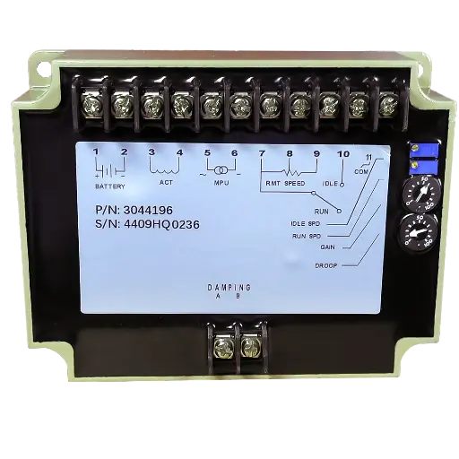 Régulateur de vitesse 3044196 Normalement Fermé (NF) CUMMINS SERIE N sous  300KW