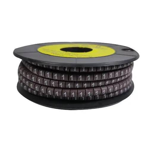 MARKER CABLE LETTER N° 1 X100 EC1 2.5MM