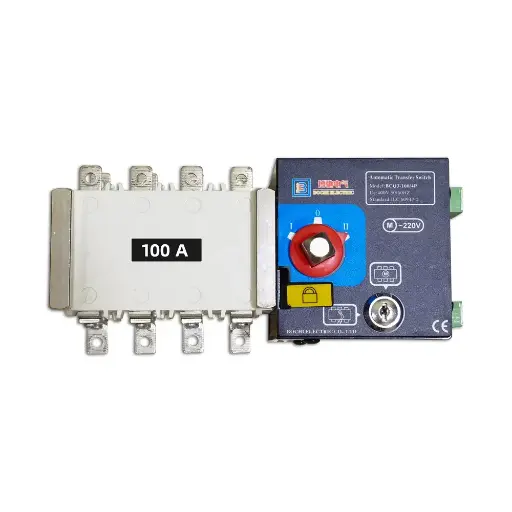 مفتاح تحويل مصدر الطاقة التلقائي المزدوج ATS BCQ3-100/160A 110V/4P