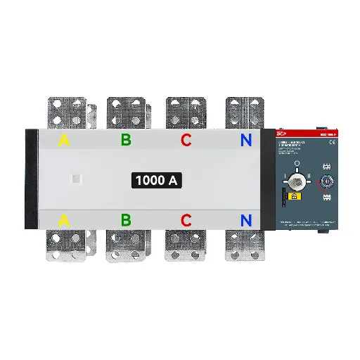 مفتاح تحويل مصدر الطاقة التلقائي المزدوج ATS BCQ3-1000/1000A 220V/4P